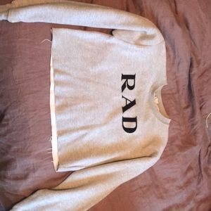 Crop top sweatshirt